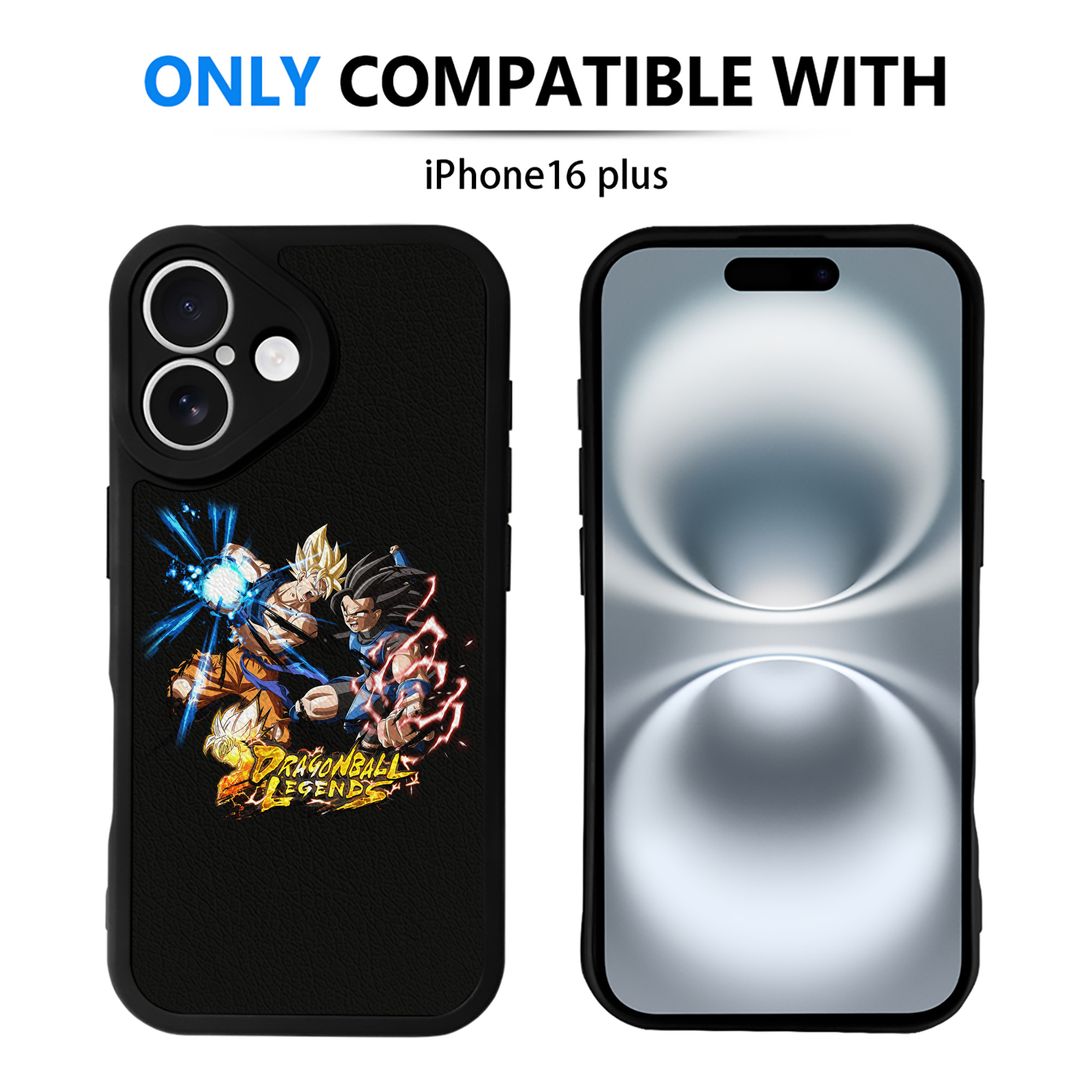 （画像用） ドラゴンボール DRAGON BALL 【iPhone 16シリーズ対応】シリコンスマホケース（レザー調） 材質：シリコン